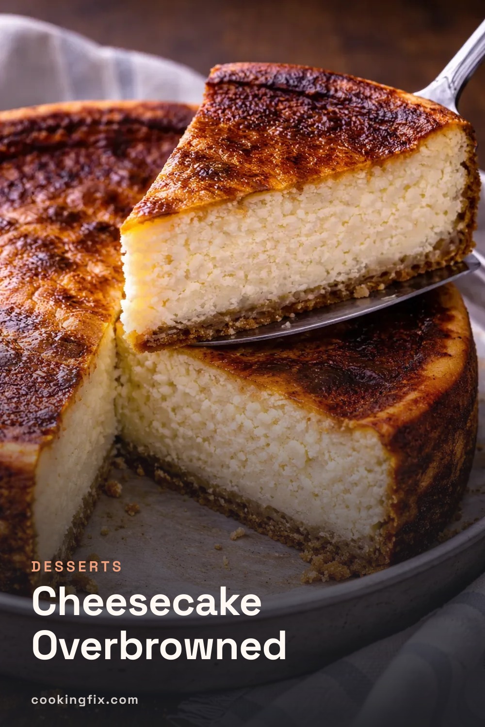 Cheesecake Overbrowned