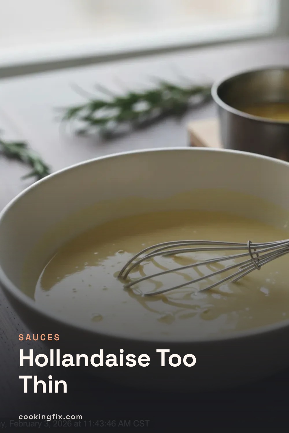 Hollandaise Too Thin
