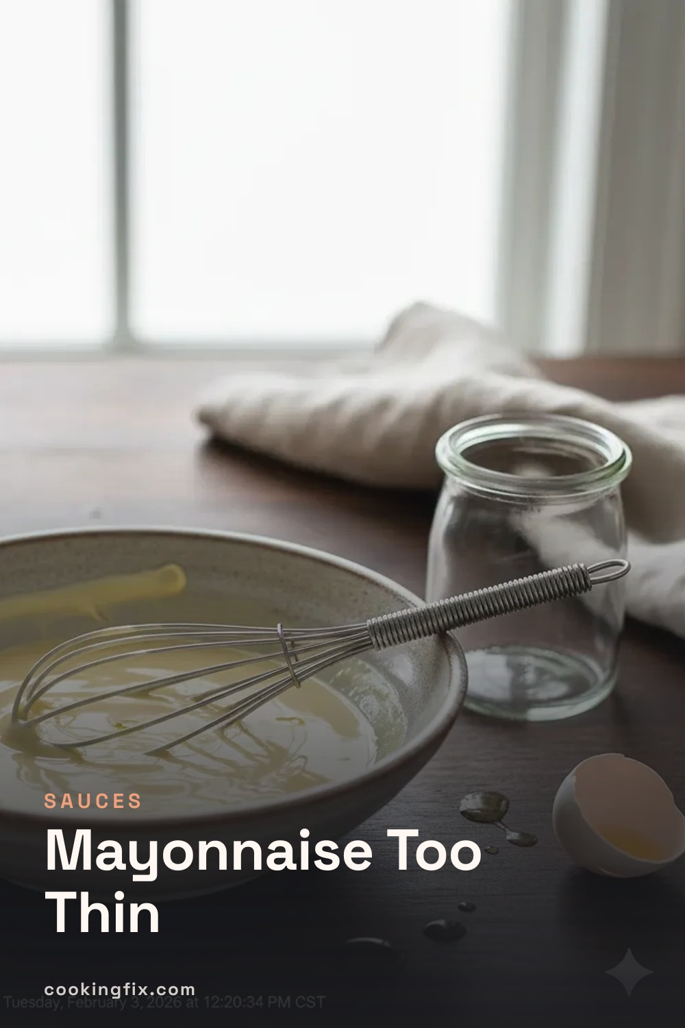 Mayonnaise Too Thin