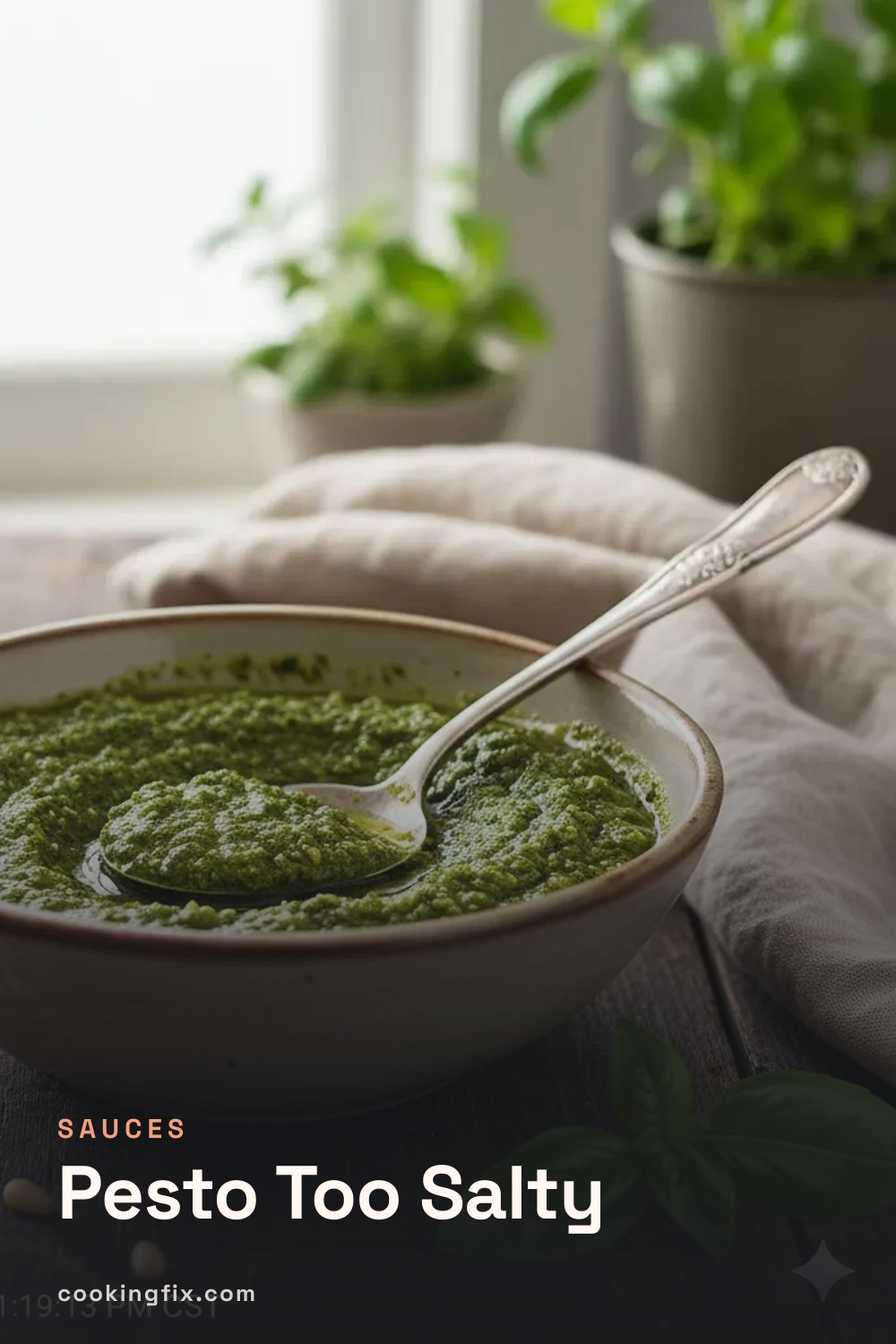 Pesto Too Salty