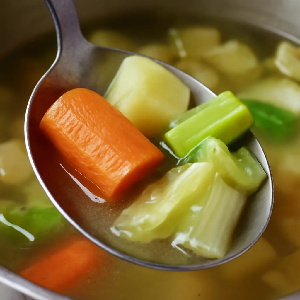 Soup Vegetables Undercooked